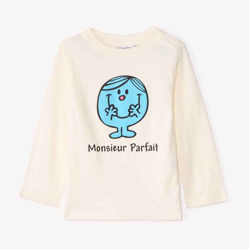 T-shirt manches longues Monsieur Parfait pour bébé garçon