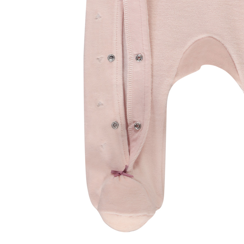 Dors-bien en velours motif hérisson pour bébé fille 