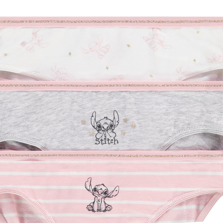 Lot de 3 culottes Stitch Disney pour fille 