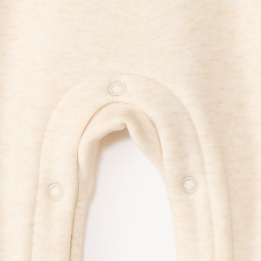 Dors-bien velours naissance doublé sherpa patch bouclette ourson 