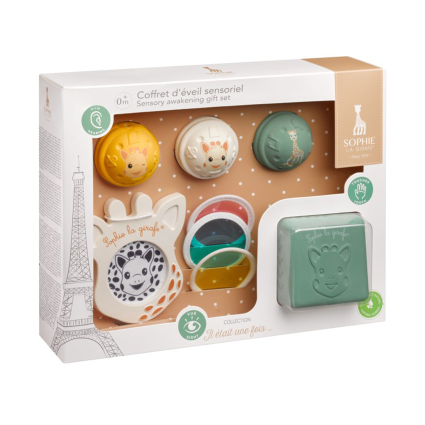 Coffret d'éveil sensoriel 8 pièces Sophie la Girafe 