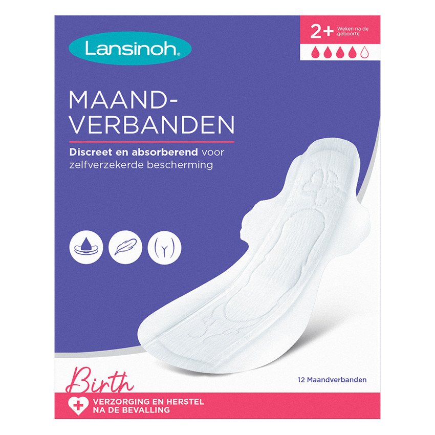 Pack de 12 serviettes post-partum Très Absorbantes 