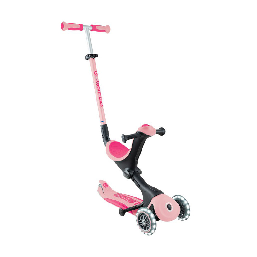 Trottinette évolutive 3 en 1 Go Up Deluxe Lights rose pastel