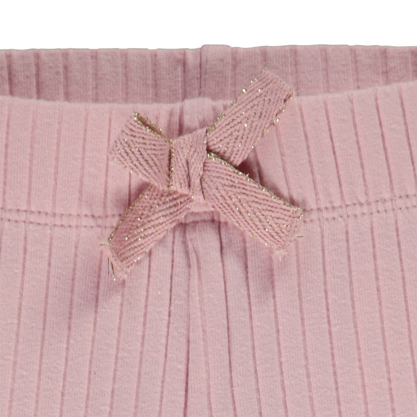 Legging côtelé à nœud pour fille 