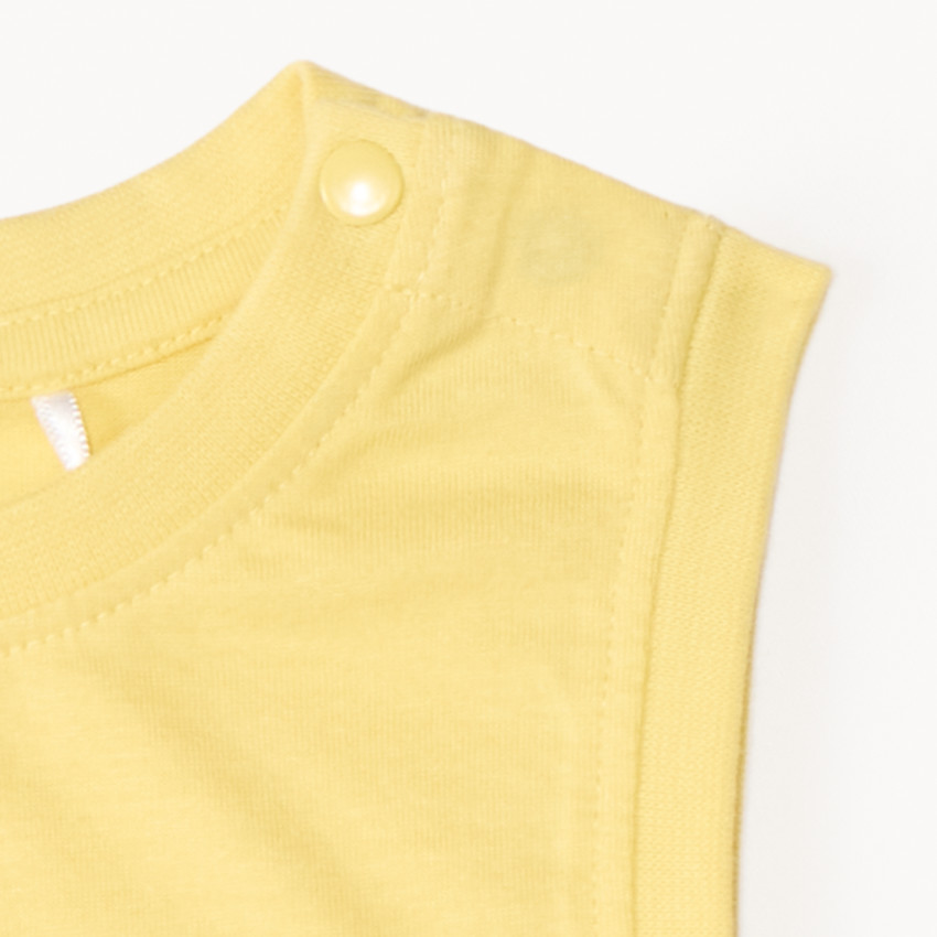 Débardeur uni print timbre pour bébé garçon 