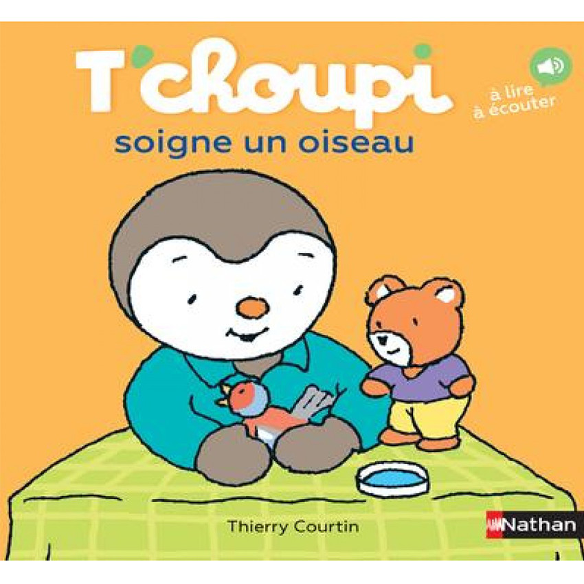 Livre T'choupi soigne un oiseau ! Main Livre T'choupi soigne un oiseau !
