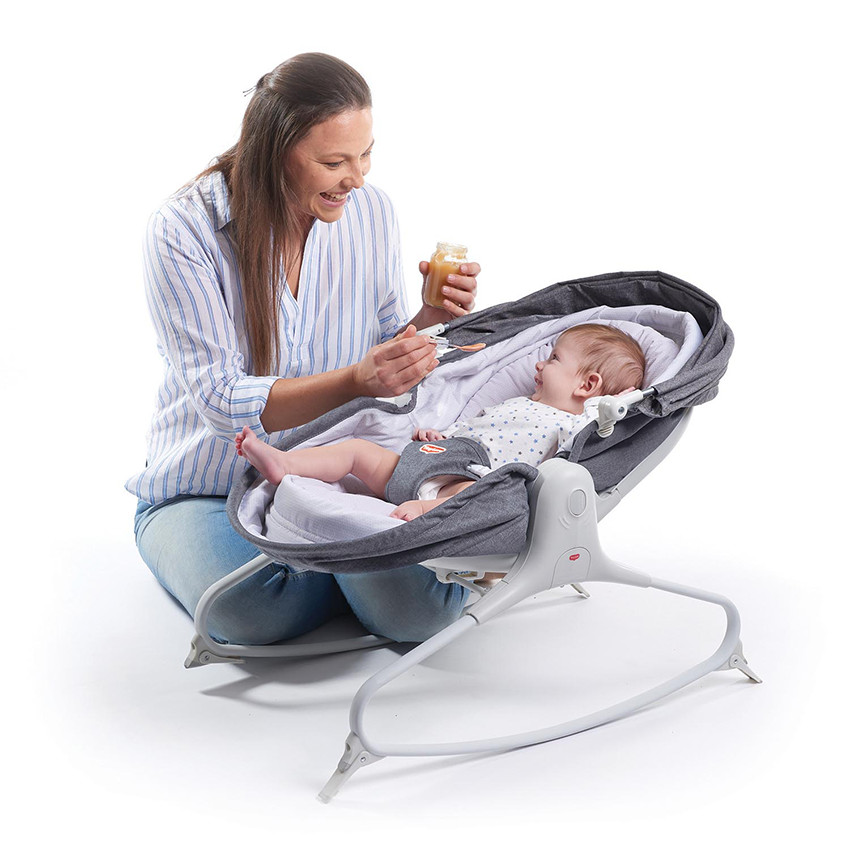 Transat Rocker Napper Cozy évolution - Gris chiné  