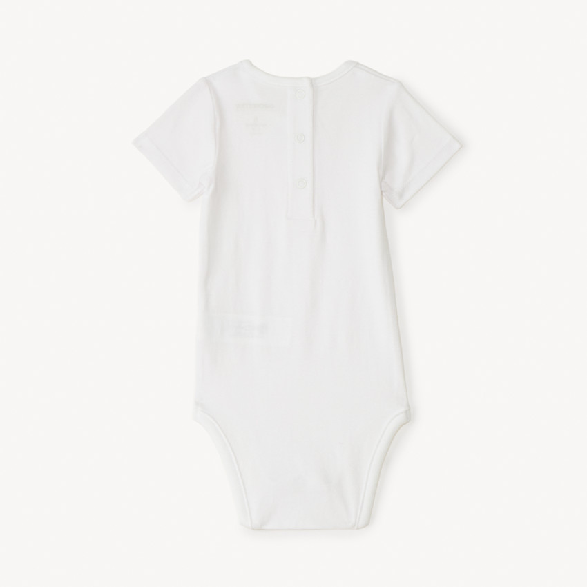 Lot de 3 bodies manches courtes unis pour bébé fille 