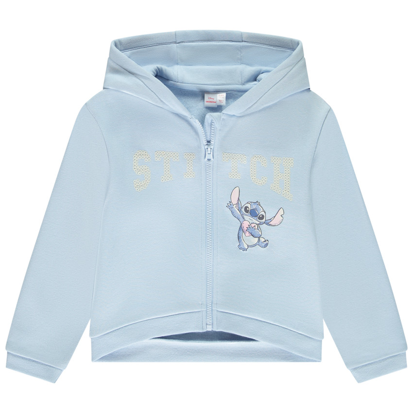 Gilet zippé en molleton Stitch Disney pour fille