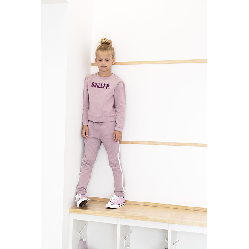 Sweat en molleton gratté avec patch bouclette pour fille 