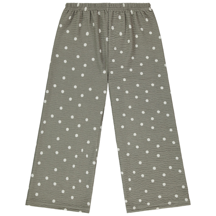Pantalon large imprimé fantaisie fille 