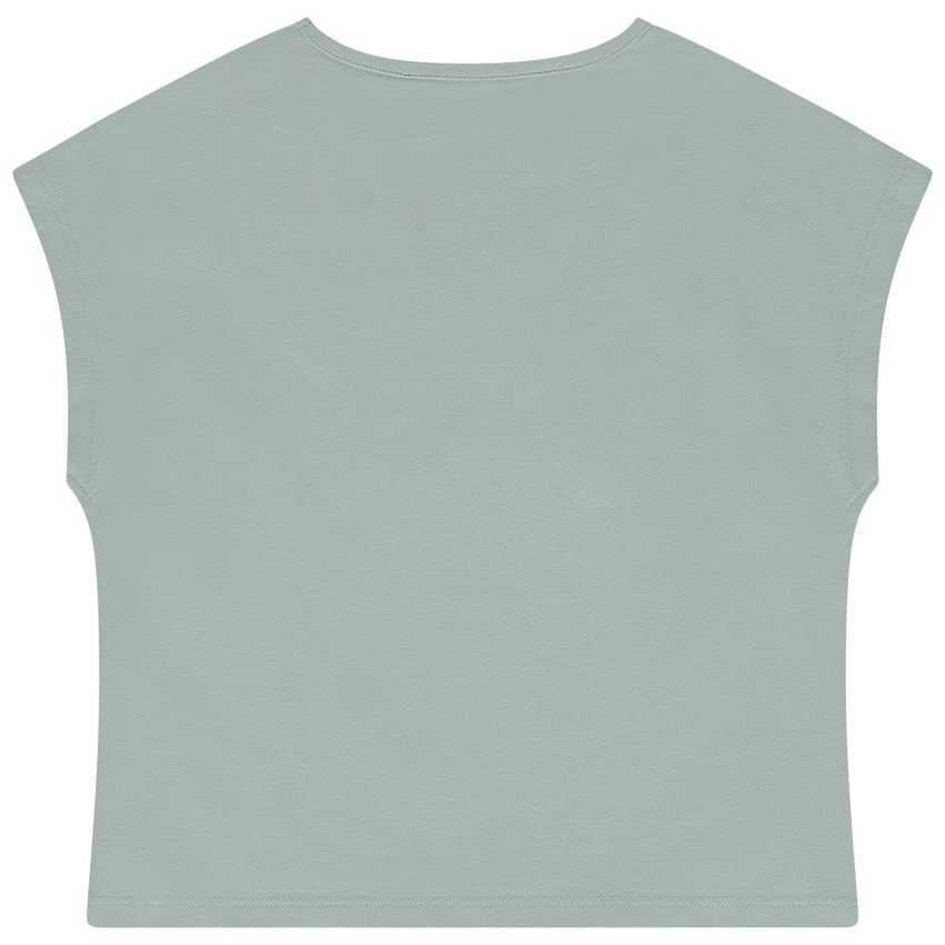 T-shirt manches courtes avec broderies effet 3D pour fille  