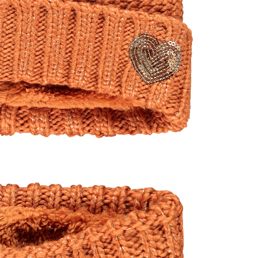 Ensemble bonnet et snood en tricot pour enfant fille 