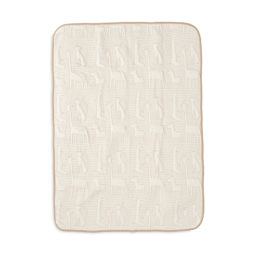 Couverture en jacquard 100 x 150 cm Jungle Jambo biscuit/oatmeal 