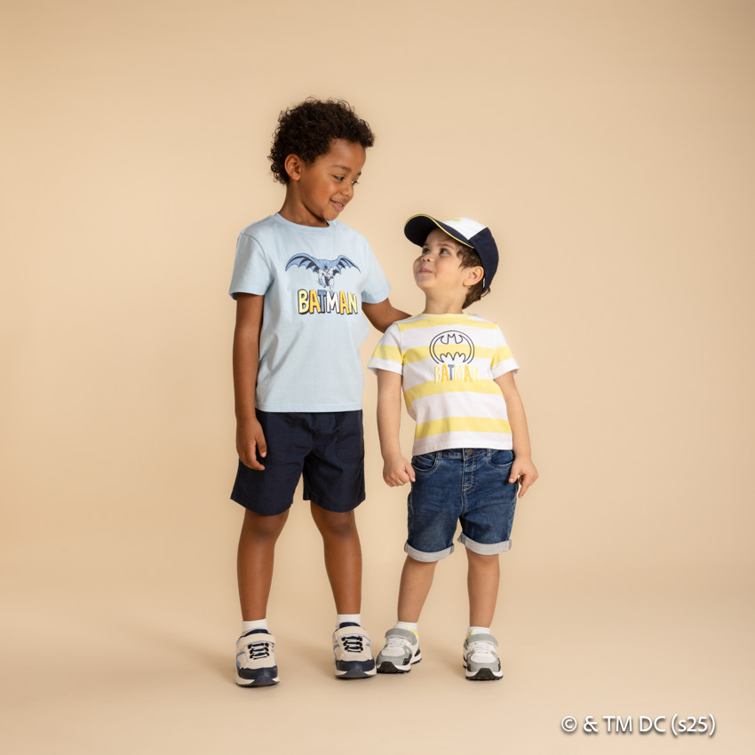 T-shirt manches courtes Batman Warner à broderie pour bébé garçon 