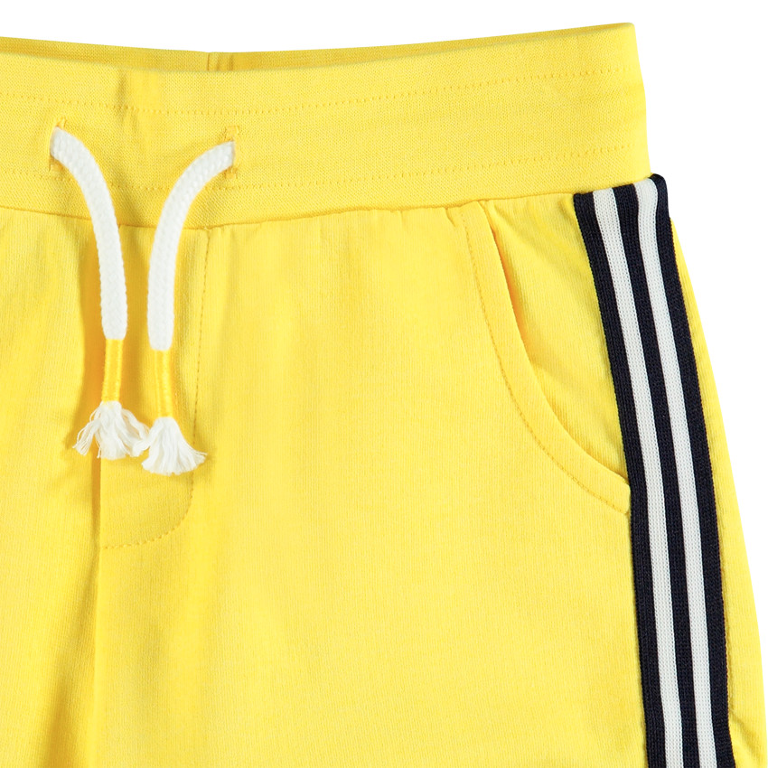 Ensemble t-shirt print Mickey Disney et bermuda à bandes 