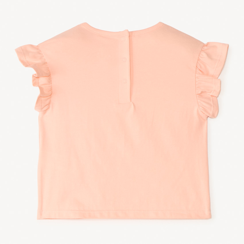 T-shirt manches courtes volanté Minnie Disney pour bébé fille 