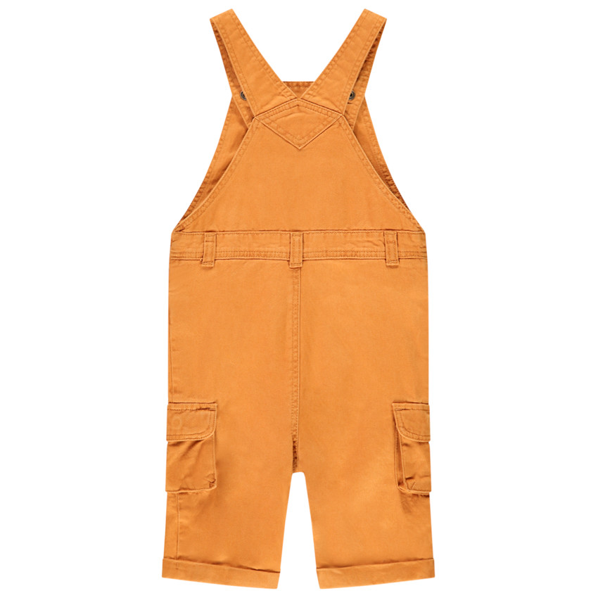 Salopette jaune en toile à poches pour bébé garçon 