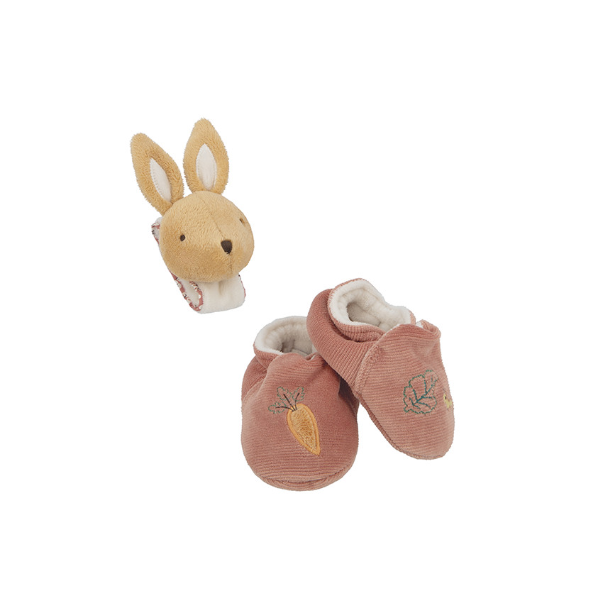 Coffret chaussons et bracelet sonore Lapin  