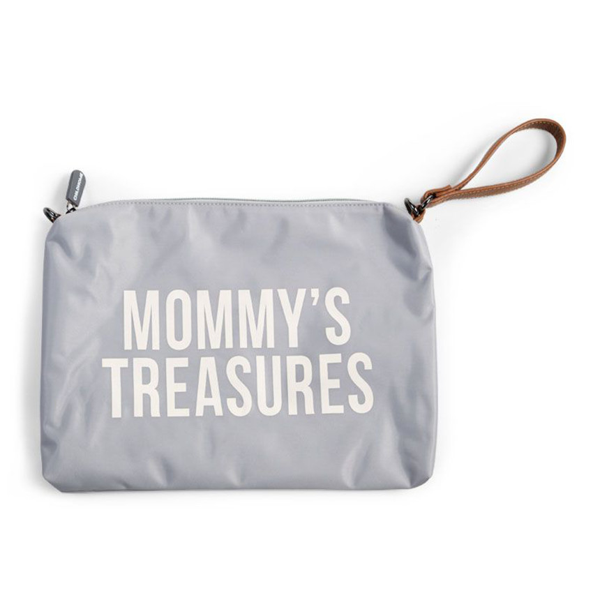 Pochette Mommy Clutch - Gris/Blanc 