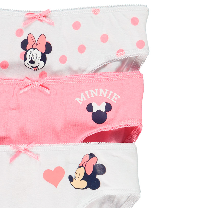 Lot de 3 culottes en coton print Minnie Disney 