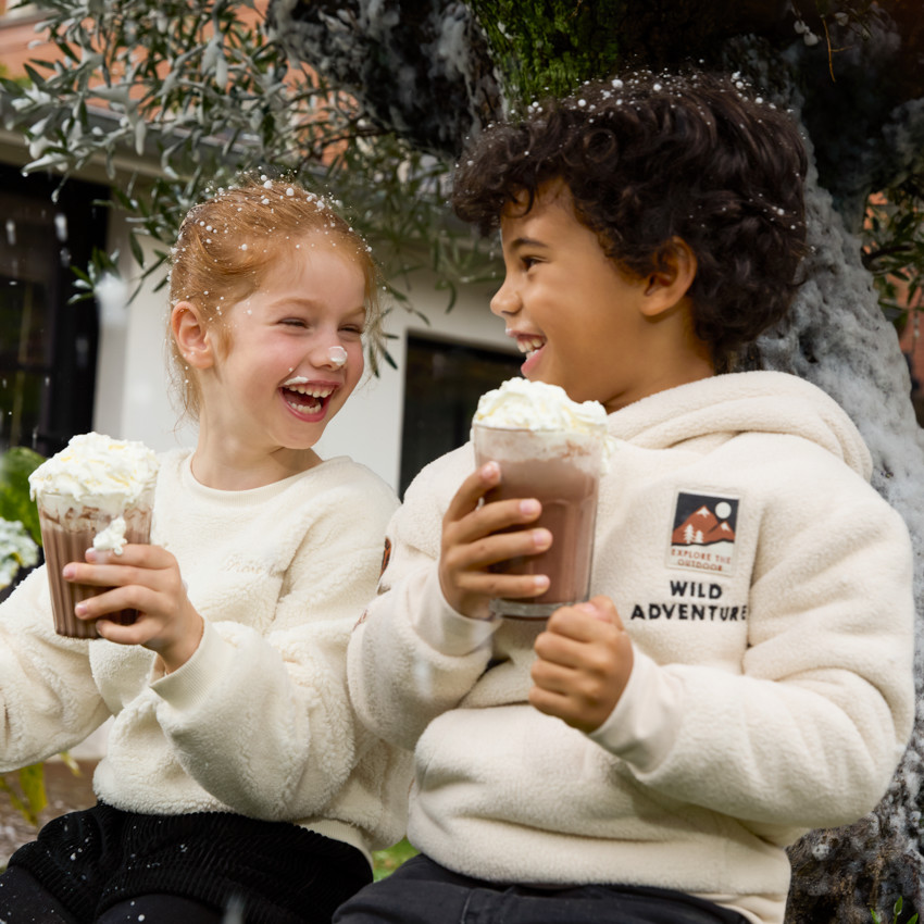 Sweat à capuche en sherpa pour garçon 