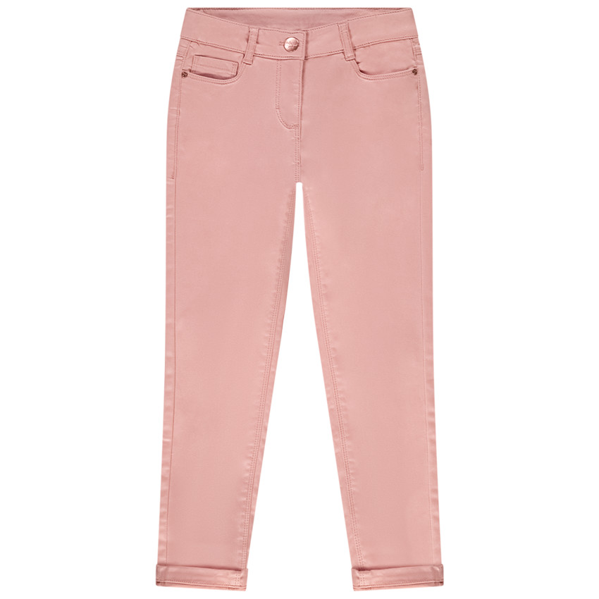 Pantalon slim en twill uni pour fille 