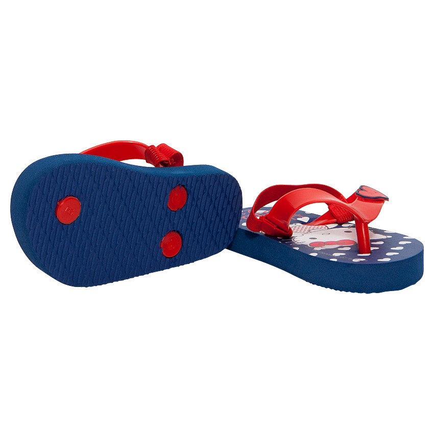Tongs rouges et bleues Hello Kitty 
