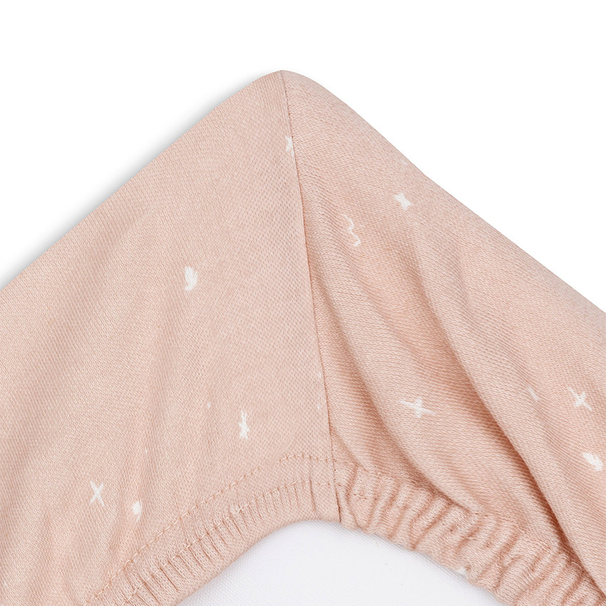 Housse de matelas à langer 50 x 70 cm Twinkling wild rose - Rose (Jollein) - Image 1