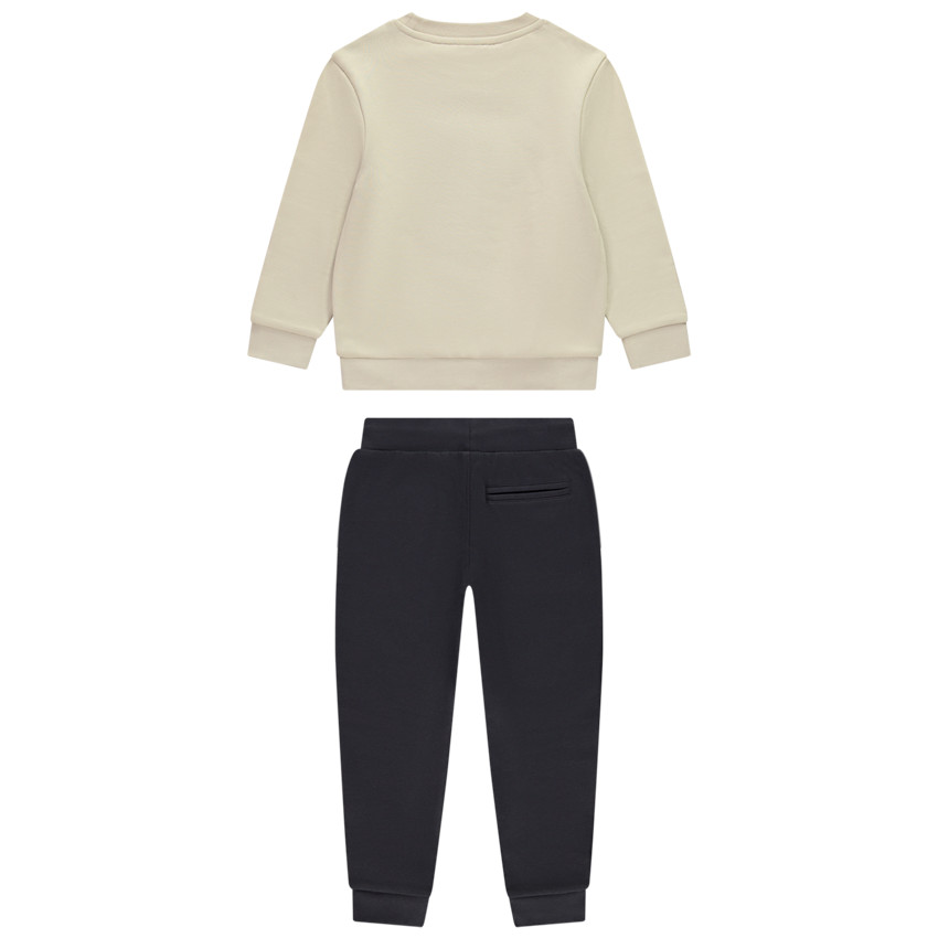 Ensemble jogging à patchs bouclettes et prints pour garçon 