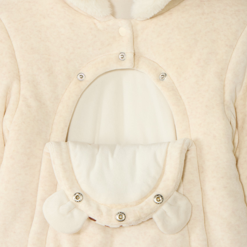 Combinaison pilote bébé en velours doublée sherpa motif tigre (finitions différentes selon l’âge) 