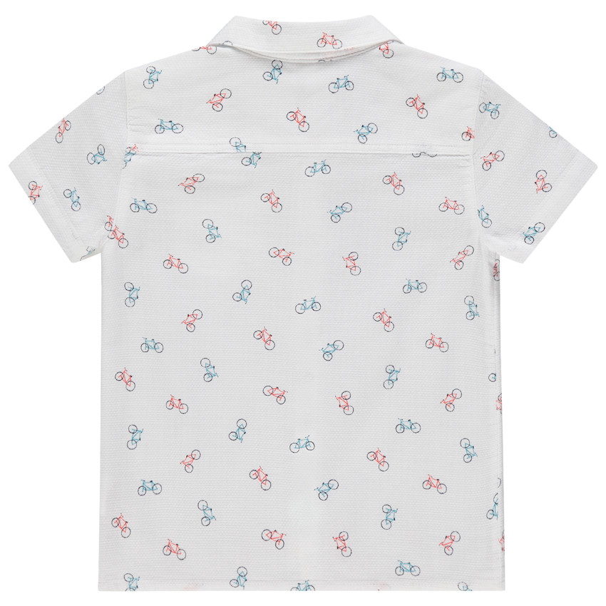 Chemise manches courtes à vélos imprimés pour bébé garçon 