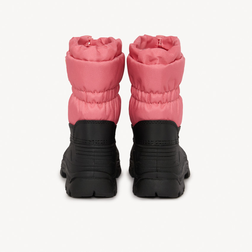 Après-ski zippés bicolores à badge gomme pour bébé fille 