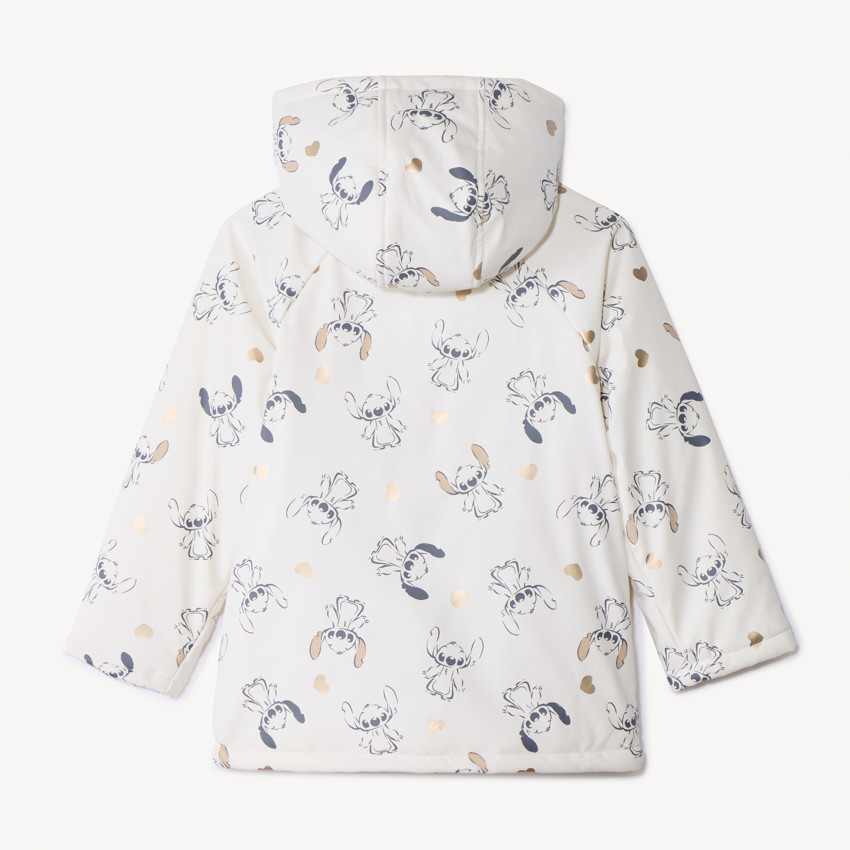 Parka gomme imprimé cœurs/Stitch Disney pour fille 
