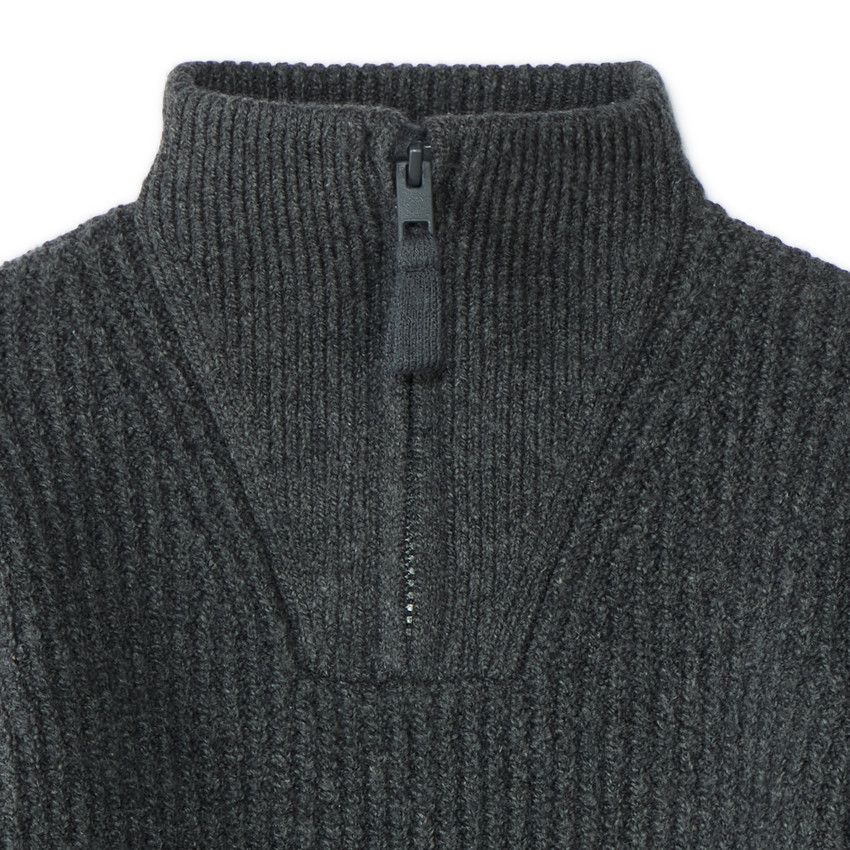 Pull zippé à col camionneur garçon 