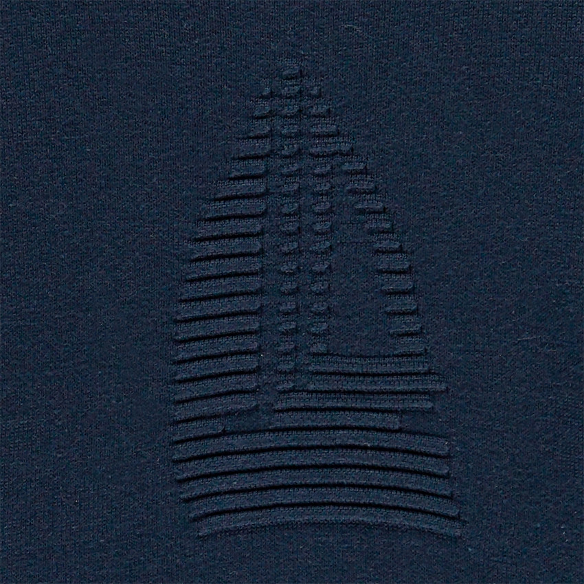 Pull en tricot à rayures et motifs pour garçon 