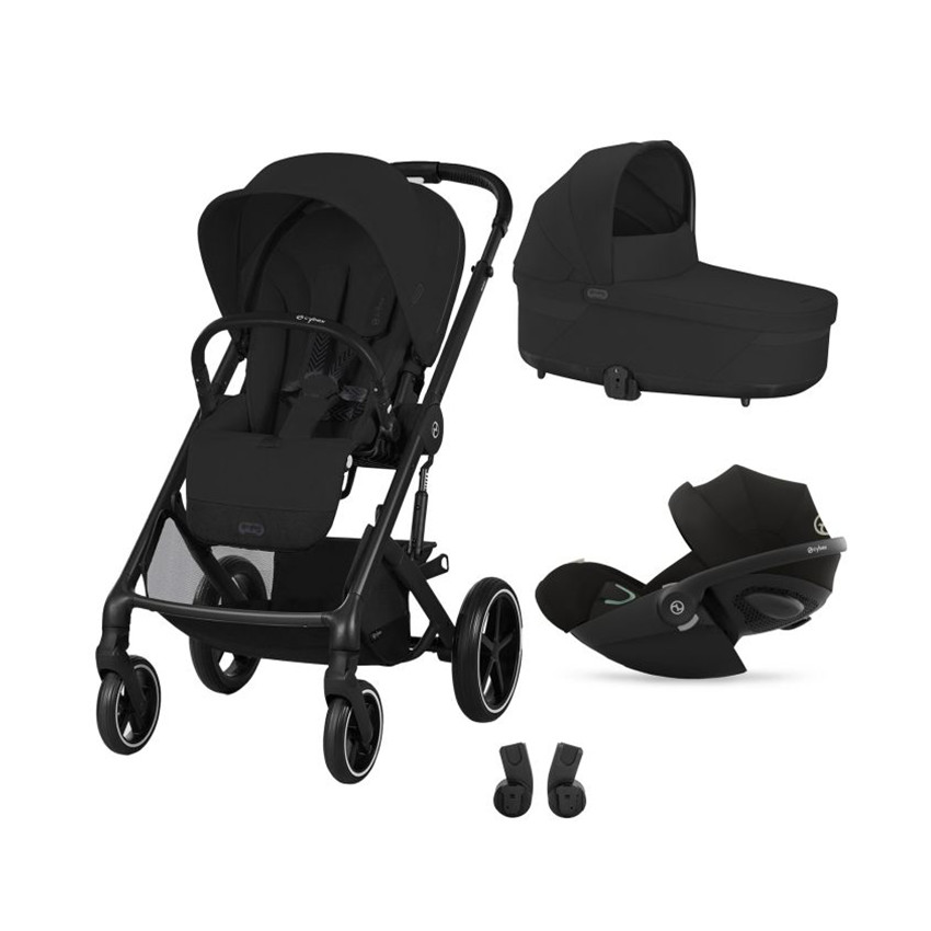 Poussette trio Balios S Lux³ + nacelle Cot S + coque Cloud G Plus moon black 