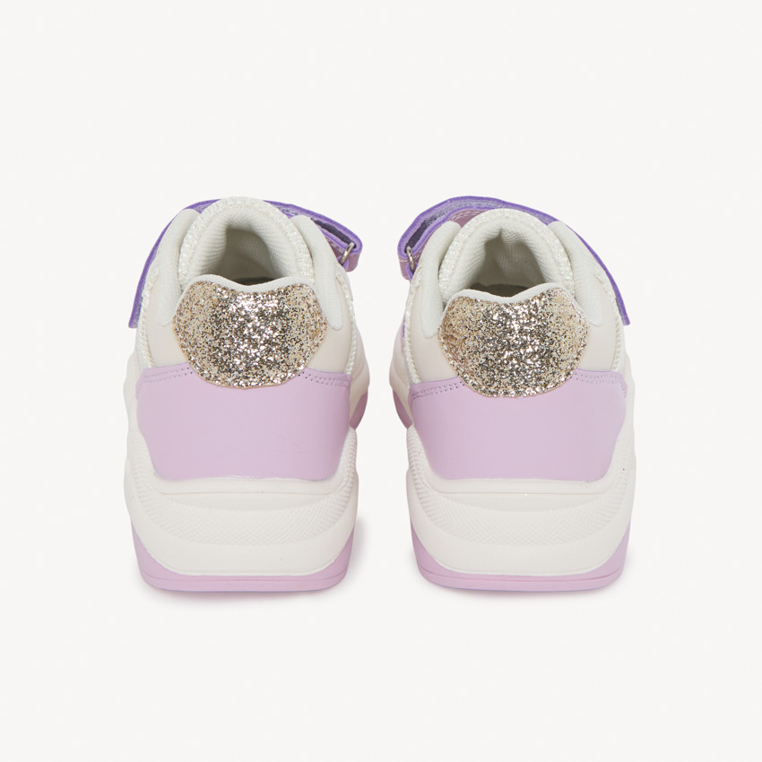 Baskets de sport à mesh et paillettes pour fille 