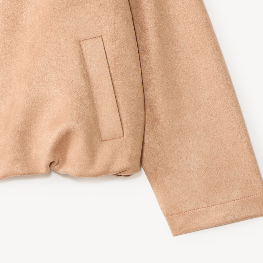 Veste courte fille en suédine 
