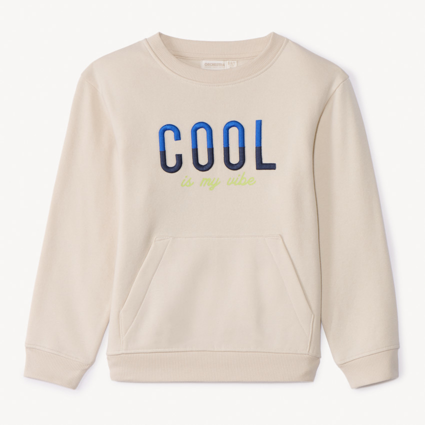 Sweat molleton avec broderie pour garçon