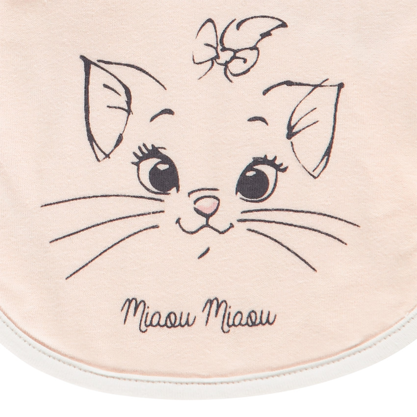 Lot de 2 bavoirs en coton print Marie Aristochats Disney 