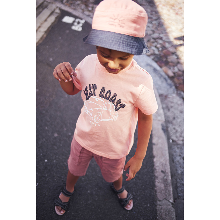 T-shirt manches courtes print fantaisie pour garçon 