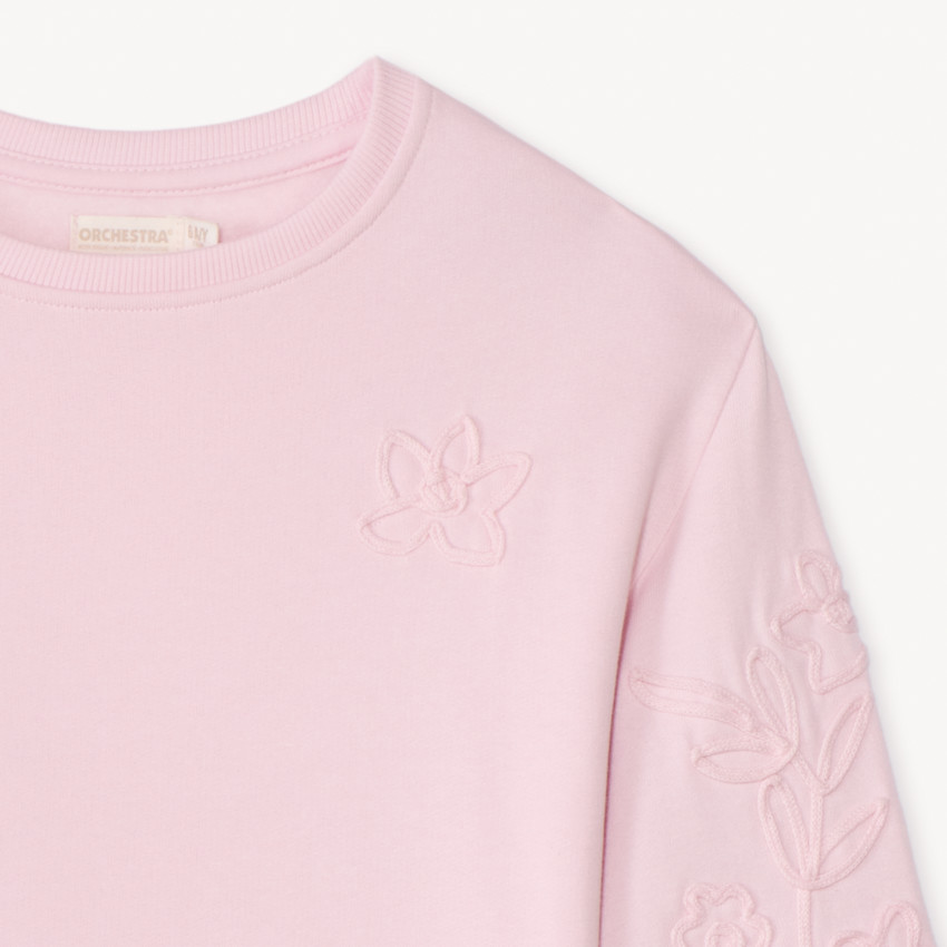 Sweat molleton oversize avec cording pour fille 