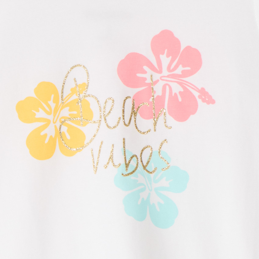 Débardeur effet noué à print pailleté pour fille  