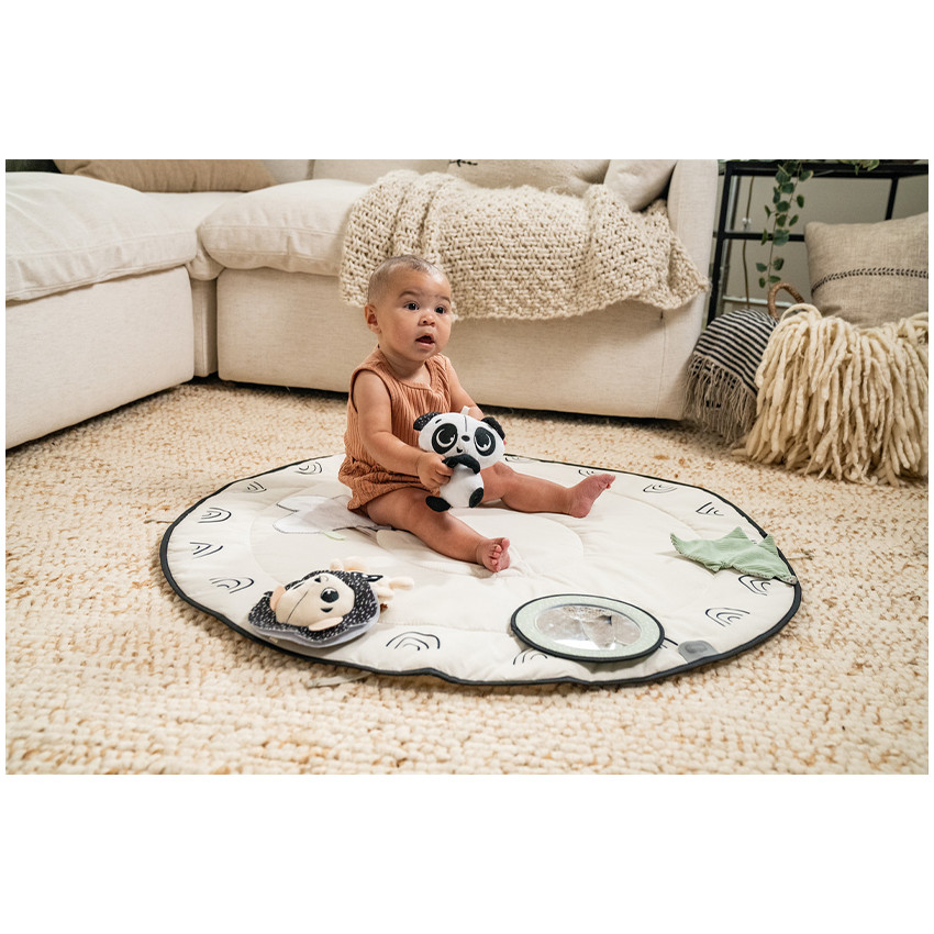 Tapis d'éveil Luxe Gymini avec arche en bois Black&White - Noir (Tiny Love) - Image 7