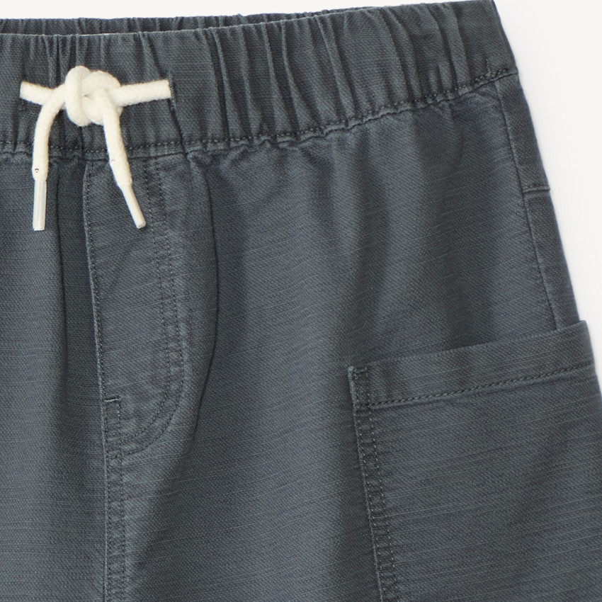 Bermuda uni avec poches charpentier pour garçon 