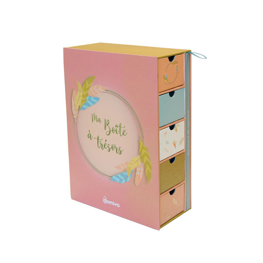 Coffret boîte à trésors + journal de naissance Happy 