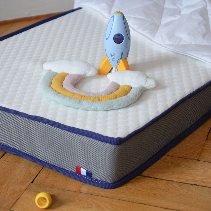 Matelas Étapes évolutif et déhoussable double face 60 x 120 cm 