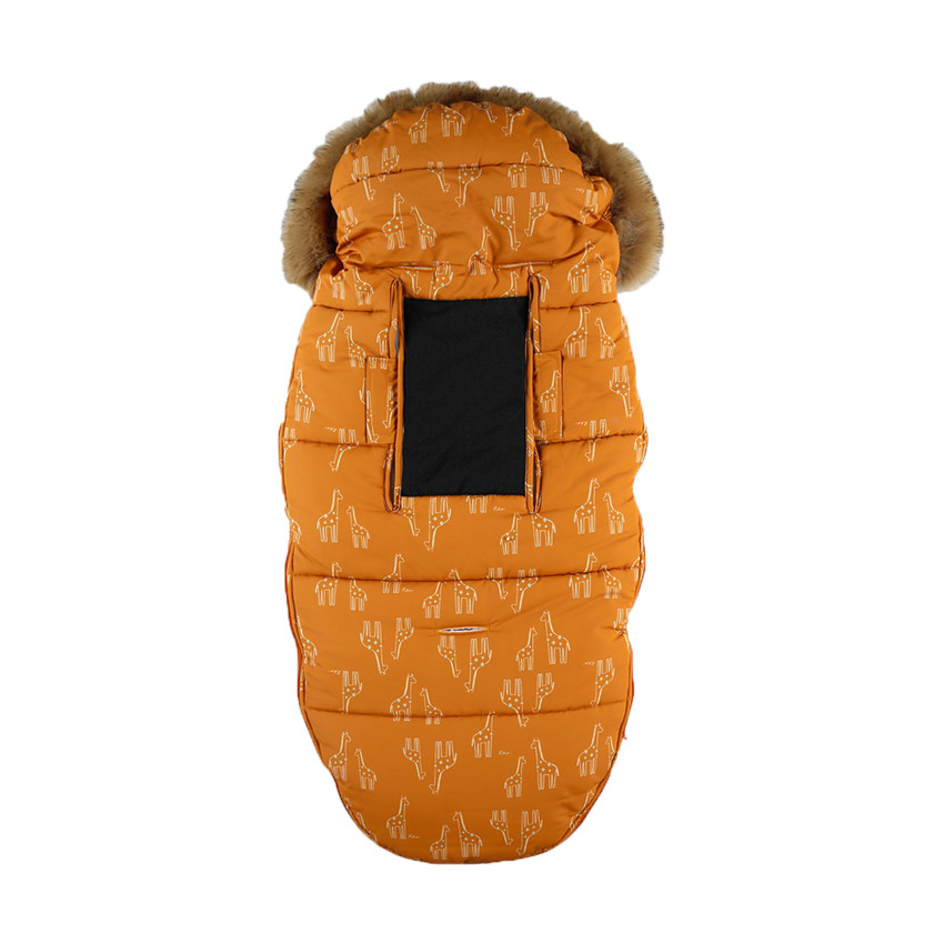 Chancelière en toile étanche pour poussette - Ocre 