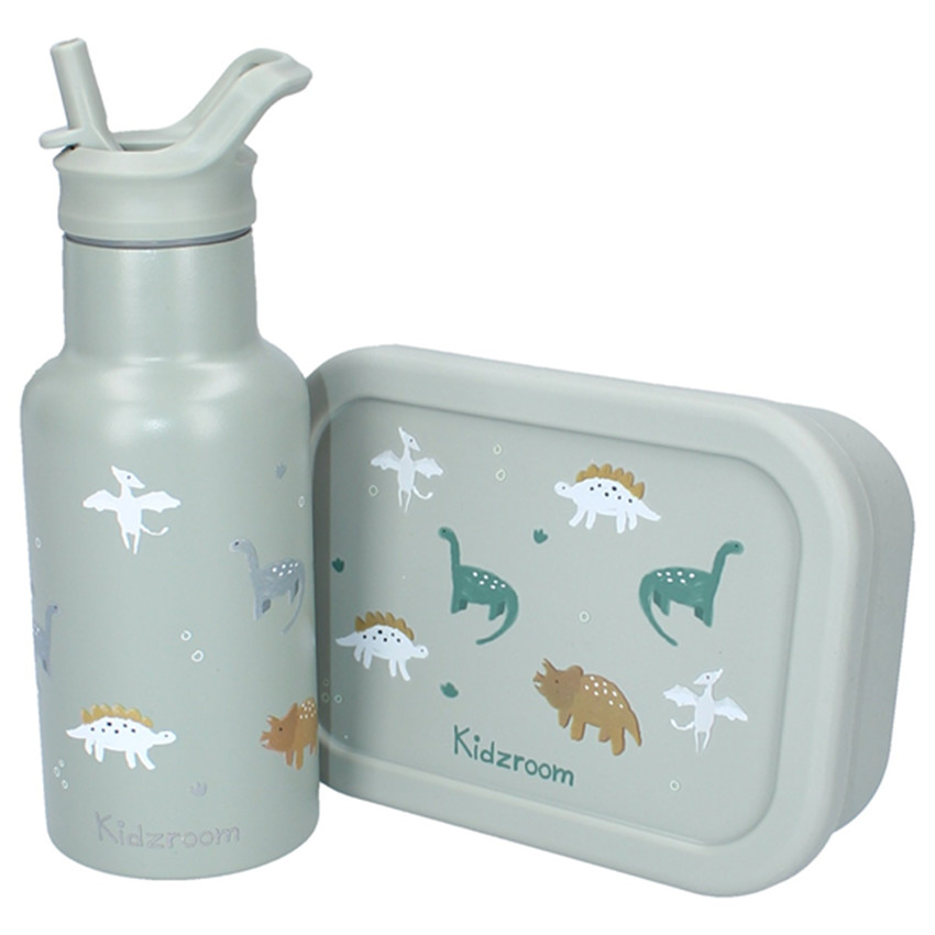 Gourde isotherme 350ml Dinos Vert 